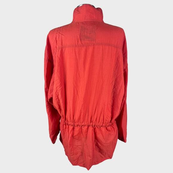 Jesse Jeans Jacket Medium Nylon Orange Red - Picture 2 of 6